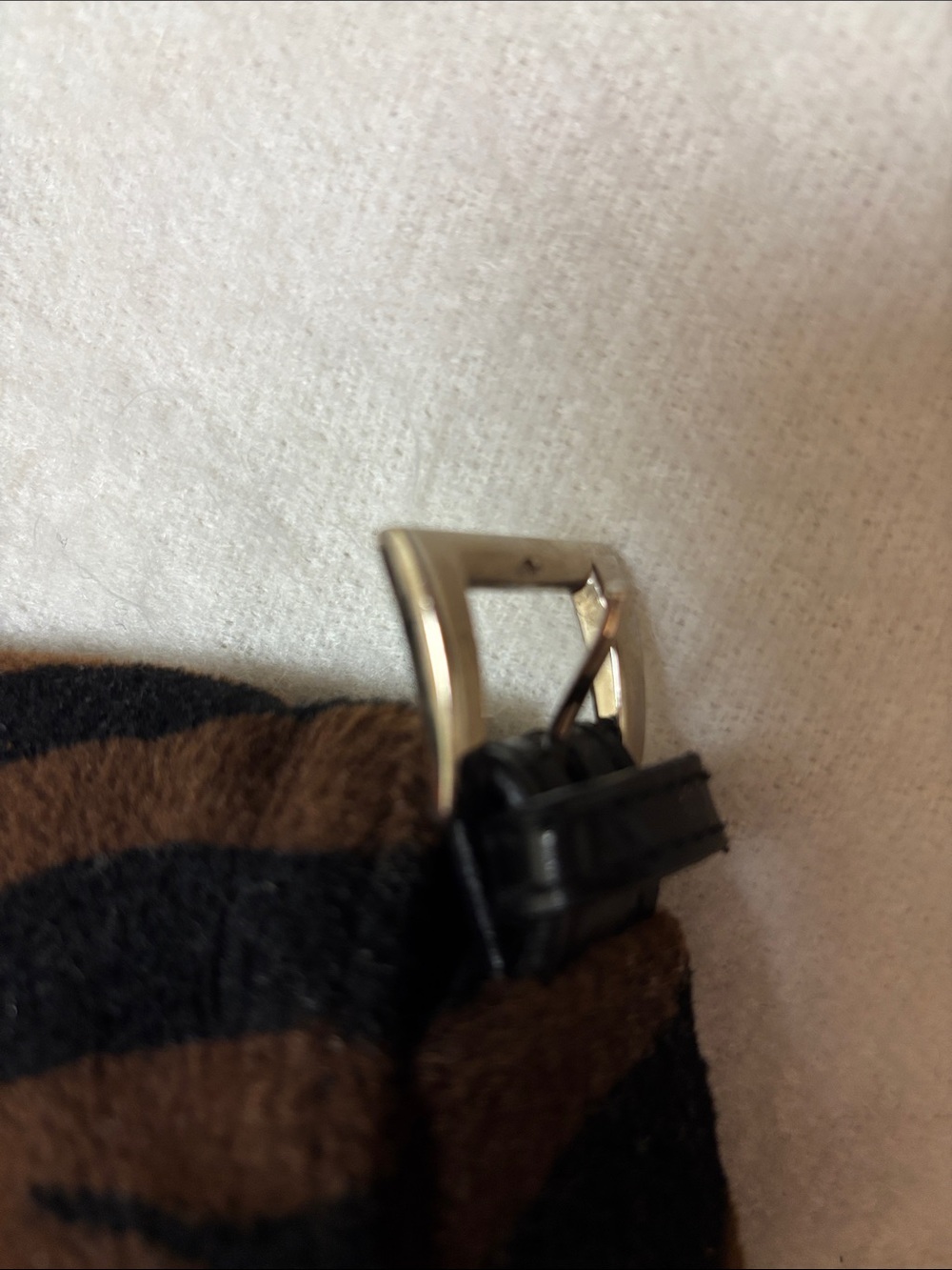 Animal Print Shoulder Bag Lined Purse Snap Closure - Picture 11 of 13